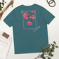 Uniseks bloemenprint katoenen T-shirt
